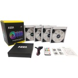 AZZA 4 X HURRICANE II DIGITAL RGB FAN 120mm + Digital RF Remote, Ventilador negro