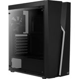 Aerocool Bolt Midi Tower Negro, Cajas de torre negro, Midi Tower, PC, Negro, ATX, micro ATX, Mini-ITX, Acrílico, Juego