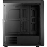 Aerocool Bolt Midi Tower Negro, Cajas de torre negro, Midi Tower, PC, Negro, ATX, micro ATX, Mini-ITX, Acrílico, Juego