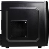 Aerocool CS102 carcasa de ordenador Midi Tower Negro, Cajas de torre negro, Midi Tower, PC, Negro, micro ATX, Mini-ITX, 15 cm, 24 cm