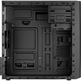 Aerocool CS-103 Mini Tower Negro, Cajas de torre negro, Mini Tower, PC, Negro, micro ATX, Mini-ITX, Acrilonitrilo butadieno estireno (ABS), SPCC, 15,6 cm