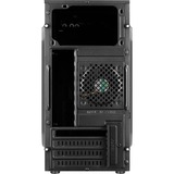 Aerocool CS-103 Mini Tower Negro, Cajas de torre negro, Mini Tower, PC, Negro, micro ATX, Mini-ITX, Acrilonitrilo butadieno estireno (ABS), SPCC, 15,6 cm