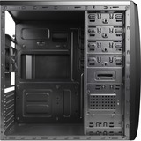 Aerocool CS‐1102 Midi Tower Negro, Cajas de torre negro, Midi Tower, PC, Negro, ATX, micro ATX, Mini-ATX, Acero, 15 cm