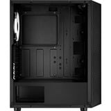 Aerocool Hive-G-BK-v1 Midi Tower, Cajas de torre negro, Midi Tower, PC, ATX, micro ATX, Mini-ITX, Acrilonitrilo butadieno estireno (ABS), SPCC, 15,7 cm, 31,7 cm