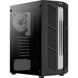 Aerocool Prime-G-BK-v2 Midi Tower Negro, Cajas de torre negro, Midi Tower, PC, Negro, ATX, micro ATX, Mini-ITX, Acrilonitrilo butadieno estireno (ABS), SPCC, Azul, Verde, Rojo