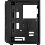 Aerocool Prime-G-BK-v2 Midi Tower Negro, Cajas de torre negro, Midi Tower, PC, Negro, ATX, micro ATX, Mini-ITX, Acrilonitrilo butadieno estireno (ABS), SPCC, Azul, Verde, Rojo