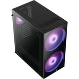 Aerocool Python Midi Tower Negro, Cajas de torre negro, Midi Tower, PC, Negro, ATX, micro ATX, Mini-ITX, ABS sintéticos, SPCC, Juego