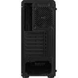 Aerocool RIFT carcasa de ordenador Midi Tower Negro, Cajas de torre negro, Midi Tower, PC, Negro, ATX, micro ATX, Mini-ITX, SPCC, Juego