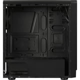 Aerocool RIFT carcasa de ordenador Midi Tower Negro, Cajas de torre negro, Midi Tower, PC, Negro, ATX, micro ATX, Mini-ITX, SPCC, Juego