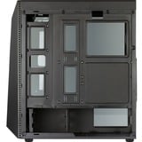 Aerocool Shard Midi Tower Negro, Cajas de torre negro, Midi Tower, PC, Negro, ATX, micro ATX, Mini-ITX, Acrilonitrilo butadieno estireno (ABS), SPCC, Juego