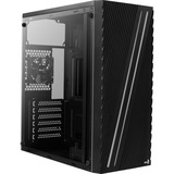 Aerocool Streak Midi Tower Negro, Cajas de torre negro, Midi Tower, PC, Negro, ATX, micro ATX, Mini-ITX, Acrilonitrilo butadieno estireno (ABS), SPCC, Multi