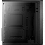 Aerocool Streak Midi Tower Negro, Cajas de torre negro, Midi Tower, PC, Negro, ATX, micro ATX, Mini-ITX, Acrilonitrilo butadieno estireno (ABS), SPCC, Multi