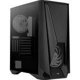 Aerocool Visor Midi Tower Negro, Cajas de torre negro, Midi Tower, PC, Negro, ATX, EATX, micro ATX, Mini-ITX, Acrilonitrilo butadieno estireno (ABS), SPCC, Acero, Juego