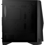 Aerocool Visor Midi Tower Negro, Cajas de torre negro, Midi Tower, PC, Negro, ATX, EATX, micro ATX, Mini-ITX, Acrilonitrilo butadieno estireno (ABS), SPCC, Acero, Juego