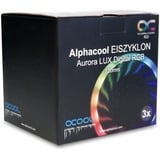 Alphacool Eiszyklon Aurora LUX Digital RGB Carcasa del ordenador Ventilador 12 cm Transparente Ventilador, 12 cm, 1100 RPM, 29 dB, 87,32 m³/h, Transparente