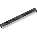 Bachmann 333.616 12salidas AC 1U Negro, Gris unidad de distribución de energía (PDU), Regleta negro, Básico, 1U, Negro, Gris, 12 salidas AC, C13 acoplador, 2 m