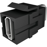 Bachmann 918.041 toma de corriente HDMI Negro, Embrague negro, HDMI, Negro, 1 pieza(s)