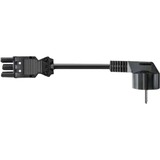 Bachmann H05VV-F 3G 1.5 mm² 1.5m Negro 1,5 m CEE7/4 GST18/3, Cable negro, 1,5 m, CEE7/4, GST18/3