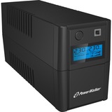 BlueWalker VI 650SE LCD/IEC Línea interactiva 0,65 kVA 360 W 4 salidas AC, UPS negro, Línea interactiva, 0,65 kVA, 360 W, Seno, 170 V, 280 V