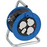 Brennenstuhl 1079180600 base múltiple 15 m 3 salidas AC Interior Negro, Azul, Blanco, Enrrollacables azul/Negro, 15 m, 3 salidas AC, Interior, IP20, PVC, De plástico, Negro, Azul, Blanco