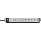 Brennenstuhl 1156057028 unidad de distribución de energía (PDU) Negro, Gris, Regleta negro/Gris claro, Negro, Gris, 105 mm, 65 mm, 485 mm, 840 g