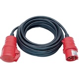 Brennenstuhl 1167720 Negro 25 m, Cable alargador negro/Rojo, 25 m, 400 V, 16 A