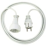 Brennenstuhl 1168120015 2m Blanco cable de transmisión, Cable alargador blanco, 2 m, Macho/Hembra, Blanco