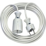 Brennenstuhl 1168430 cable de transmisión Blanco 3 m, Cable alargador blanco, 3 m, Blanco