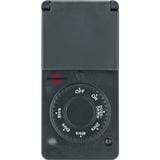 Brennenstuhl 1506120 contador eléctrico Negro Temporizador diario antracita, Temporizador diario, Negro, Giratorio, IP44, 91 mm, 62 mm