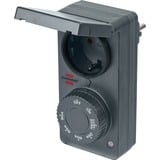 Brennenstuhl 1506120 contador eléctrico Negro Temporizador diario antracita, Temporizador diario, Negro, Giratorio, IP44, 91 mm, 62 mm