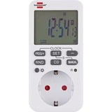 Brennenstuhl 1506320 contador eléctrico Blanco Programador eléctrico semanal, Temporizador blanco, Programador eléctrico semanal, Blanco, Digital, LCD, Botones, 24h