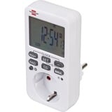 Brennenstuhl 1506320 contador eléctrico Blanco Programador eléctrico semanal, Temporizador blanco, Programador eléctrico semanal, Blanco, Digital, LCD, Botones, 24h