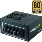 Chieftec CSN-550C unidad de fuente de alimentación 550 W 20+4 pin ATX PS/2 Negro, Fuente de alimentación de PC negro, 550 W, 100 - 240 V, 47 - 63 Hz, 6 A, Activo, 90 W