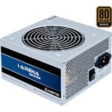 Chieftec GPB-350S unidad de fuente de alimentación 350 W 20+4 pin ATX PS/2 Plata, Fuente de alimentación de PC gris, 350 W, 200 - 240 V, 47 - 63 Hz, 3 A, Activo, 90 W