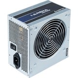 Chieftec GPB-350S unidad de fuente de alimentación 350 W 20+4 pin ATX PS/2 Plata, Fuente de alimentación de PC gris, 350 W, 200 - 240 V, 47 - 63 Hz, 3 A, Activo, 90 W