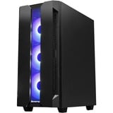 Chieftec GS-01B-OP carcasa de ordenador Torre Negro, Cajas de torre negro, Torre, PC, Negro, ATX, micro ATX, Mini-ITX, SPCC, Vidrio templado, Azul, Verde, Rojo