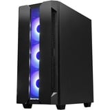 Chieftec GS-01B-OP carcasa de ordenador Torre Negro, Cajas de torre negro, Torre, PC, Negro, ATX, micro ATX, Mini-ITX, SPCC, Vidrio templado, Azul, Verde, Rojo