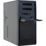Chieftec LG-01B-OP carcasa de ordenador Midi Tower Negro, Cajas de torre negro, Midi Tower, PC, Negro, ATX, micro ATX, Hogar / Oficina, 14 cm