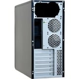 Chieftec LG-01B-OP carcasa de ordenador Midi Tower Negro, Cajas de torre negro, Midi Tower, PC, Negro, ATX, micro ATX, Hogar / Oficina, 14 cm