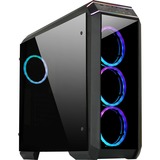 Chieftec Stallion II Torre Negro, Cajas de torre negro, Torre, PC, Negro, ATX, micro ATX, Mini-ITX, SECC, Vidrio templado, 16 cm