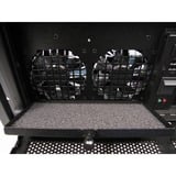 Chieftec UNC-410S-B-U3 Estante Negro, Servidor de vivienda Estante, PC, Negro, ATX, micro ATX, Acero, 14 cm