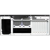 Chieftec UNC-411E-B carcasa de ordenador Estante Negro, Plata 400 W, Servidor de vivienda negro, Estante, Servidor, Negro, Plata, ATX, EATX, micro ATX, SECC, 4U