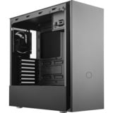 Cooler Master Silencio S600 Midi Tower Negro, Cajas de torre negro, Midi Tower, PC, Negro, ATX, micro ATX, Mini-ITX, Plástico, Acero, 16,7 cm