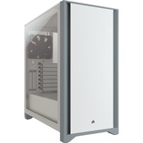 Corsair 4000D Midi Tower Blanco, Cajas de torre blanco, Midi Tower, PC, Blanco, ATX, EATX, micro ATX, Mini-ITX, Plástico, Acero, Vidrio templado, 17 cm