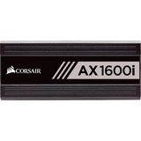 Corsair AX1600i unidad de fuente de alimentación 1600 W ATX Negro, Fuente de alimentación de PC negro, 1600 W, 100 - 240 V, 50 - 60 Hz, 9 - 15 A, 180 W, 1600 W