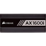 Corsair AX1600i unidad de fuente de alimentación 1600 W ATX Negro, Fuente de alimentación de PC negro, 1600 W, 100 - 240 V, 50 - 60 Hz, 9 - 15 A, 180 W, 1600 W