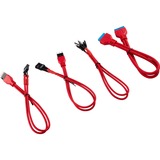Corsair CC-8900246 cable de alimentación interna 0,3 m, Cable alargador rojo, 0,3 m, Macho, Macho, Derecho, Derecho, Negro, Rojo