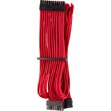 Corsair CP-8920223 cable de alimentación interna rojo, Macho, Macho, Derecho, Derecho, Negro, Rojo