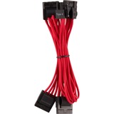 Corsair CP-8920223 cable de alimentación interna rojo, Macho, Macho, Derecho, Derecho, Negro, Rojo