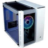 Corsair Crystal 280X Blanco, Cajas de torre blanco, PC, Blanco, micro ATX, Acero, Vidrio templado, 15 cm, 30 cm